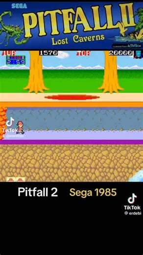 Sega Pitfall II Arcade gameplay. Has aspects of both 1 and 2 🤠 which is probably why they just went for calling it Pitfall II. Played this at GGA. Clipby erdebi | All Things Atari & Then Some