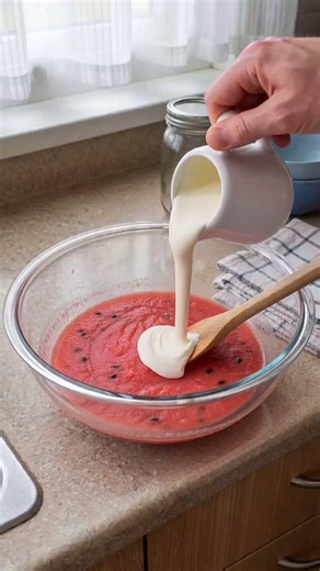 Refreshing Watermelon Ice Cream Recipe 🍉 | Perfect Summer Dessert #icecream
