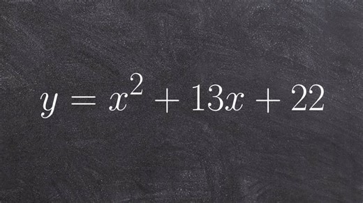 Solve by factoring when a=1