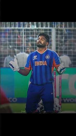 97* & He Gave Glory to Jesus! Sanju Samson’s Powerful Moment 🏏✝️ | #jesus #t20worldcup #india #fyp