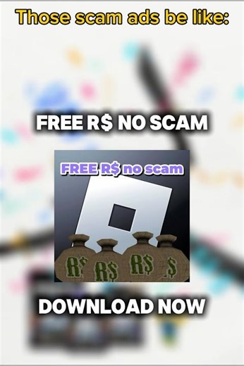 Roblox scam ads be like: #roblox #scam #ad #belike