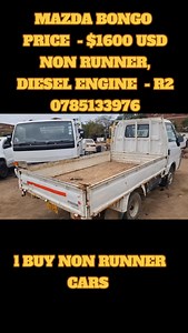 5K views · 33 reactions | MAZDA BONGO, DIESEL ENGINE -R2,NON RUNNER, PARKED FOR LONG TIME #ororomotors #fypシ゚viralシfypシ゚ #followersreelsfypシ゚viralシfypシ゚viralシalシ #fypシ゚viralシfypシ゚viralシalシ #viralchallenge #Zimbabwe | Ororo Motors | Facebook