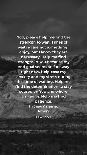 6.8K views · 256 reactions | Waiting is never easy, but it is often where God does His greatest work in us. In seasons of waiting, He strengthens our faith, builds our patience, and draws us closer to Him. If you’re in a season of waiting, take heart. God’s timing is perfect, and He has not forgotten you. Keep trusting, keep praying, and keep your focus on Him. The waiting will not be wasted—He is working all things for your good. | pray.com | Facebook
