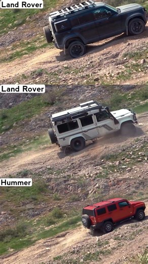 #1080p Land Rover VS Hummer Hill Climb Test #shorts