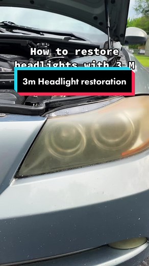 Restore Headlights with 3M Restoration Kit