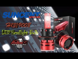 SEALIGHT 9007 HB5 High Low Beam White LED Headlight Bulbs