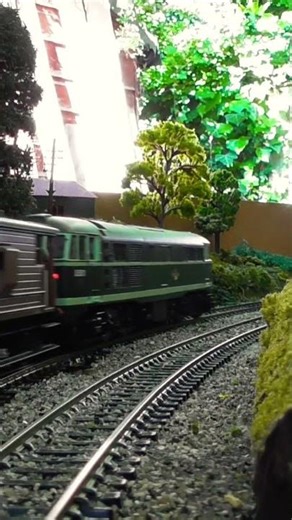 Hornby BR Class 31 diesel locomotive working the goods train.