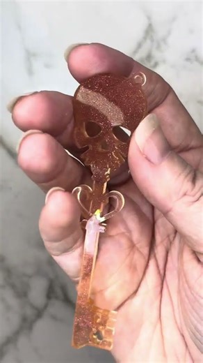 Resin Craft Skeleton Key #scull #craft
