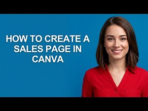 How To Create A Sales Page In Canva - AshleyHowTo