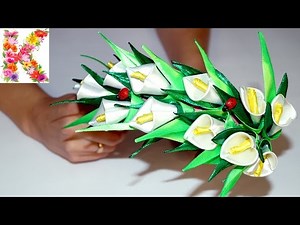 kanzashi flower tutorial,hair accessories,How to make kanzashi DIY
