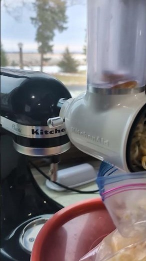 KitchenAid grinder attachment is game changer for grinding cheese #cooking #kitchentools