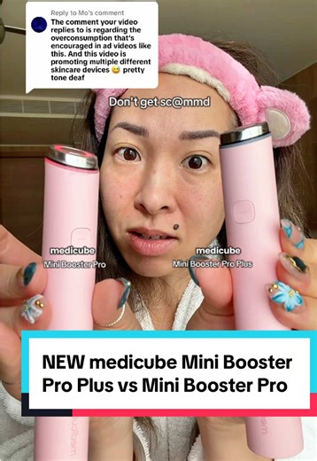 Replying to @Mo NEW medicube Mini Booster Pro Plus vs Mini Booster Pro Difference between Mini Booster Pro Plus and original Mini Booster Pro #medicube #medicubeNewArrivals #medicubeMiniBoosterProPlus #medicubeCleansingDevice #medicubeVRoller @medicube US Store