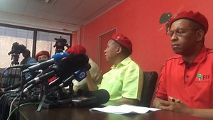"Why do we have a face of Brian Shivambu as a face of the VBS loot?" — EFF leader Julius Malema. | Mail & Guardian