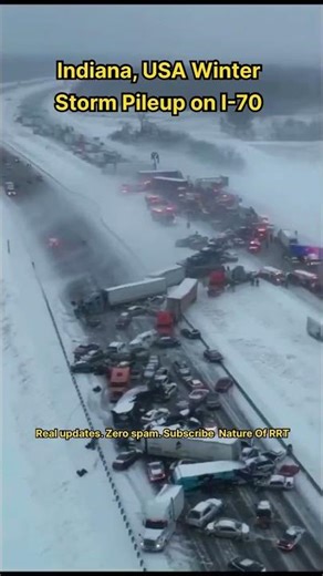 Indiana I-70 Pileup: The Winter Storm Moment That Shocked Drivers