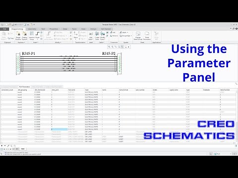 Creo Schematics - Using the Parameter Panel