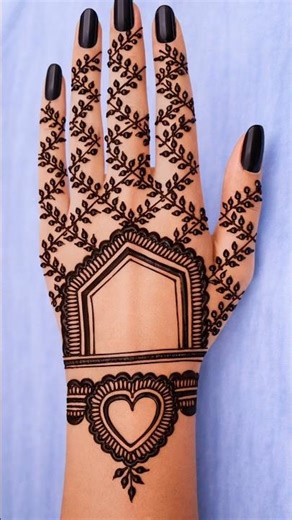 New Beautiful And Trending Mehndi Design | Back Hand Mehndi Design #shorts #mehndi
