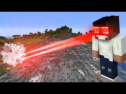 Minecraft, But My Eyes are Lasers || Minecraft Mods || Minecraft gameplay