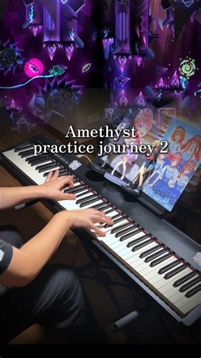 Amethyst Piano Journey Continues… 💜🎹 | Geometry Dash