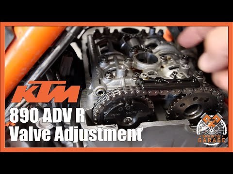 KTM 890 ADV R Valve Adjustment | Back in the Garage