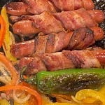 Bacon Wrapped Hot Dogs AKA LA Street Dogs - Cooking Up Love