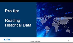 Historical data logging - Eaton videos