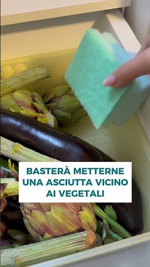 Come mantenere la frutta e verdura fresca in frigo con una spugnetta