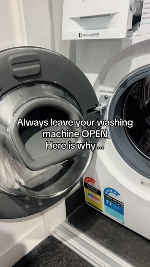 Keep Your Washing Machine Open to Prevent Mold | Cleaning Tips