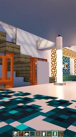 Minecraft Modern Interior Build - Kitchen Tutorial #minecraft