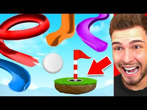 WER GEWINNT DAS RUTSCHEN RENNEN in GOLF IT?!