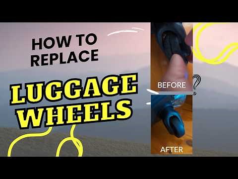 How to replace wheels from the American Tourister Bon Air Luggage Bag