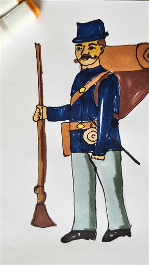 Learn To Draw A Civil War Union Soldier