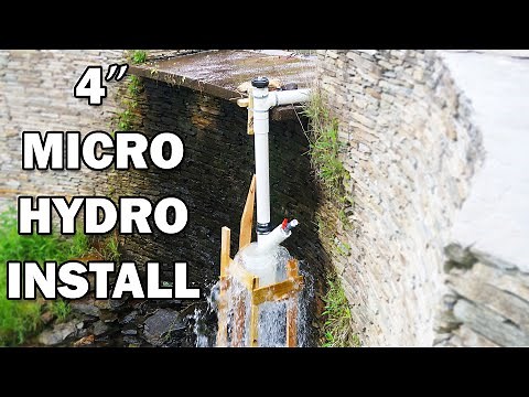 Installing the 4 inch Micro Hydro Unit