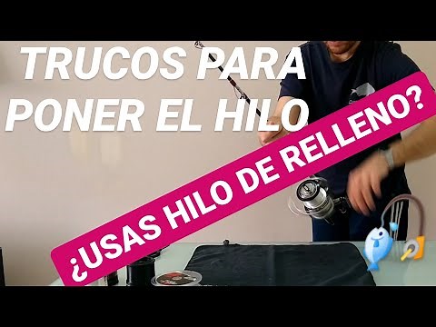 🎣 Cómo PONER HILO AL CARRETE DE PESCA 🎣// ¿Bobina de gran capacidad? *Surfcasting