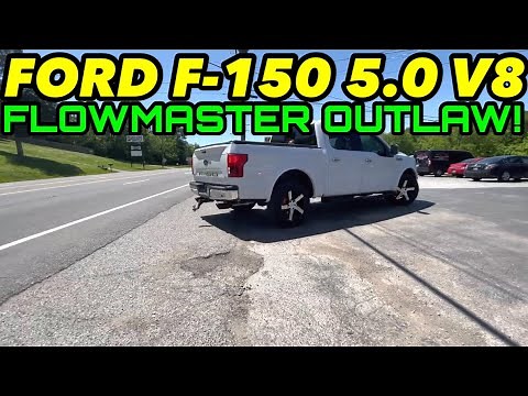 2019 Ford F-150 5.0L COYOTE V8 LARIAT DUAL EXHAUST w/ FLOWMASTER OUTLAW!