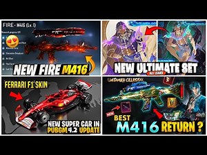 NEW FIRE M416 FULL LOOK🔥| NEW SPOILER SERI ULTIMATE SET😍| NEW SUPER CARS🚘| TIGER M416 RETURN🤯| PUBGM