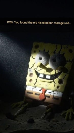 I found Spongebob in an abandoned basement... 😱 #shorts