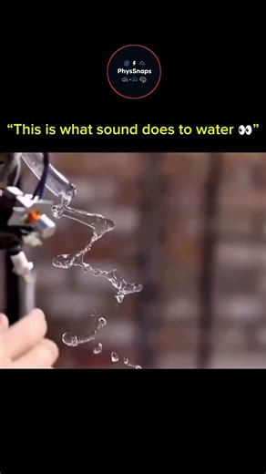 sigma science🔬| Water doesn’t just move…it RESPONDS to frequency🌊|#science #physics #experiment