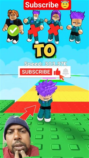 Thanos vs Speed Challenge Roblox #roblox #shorts #funny #gaming 😇