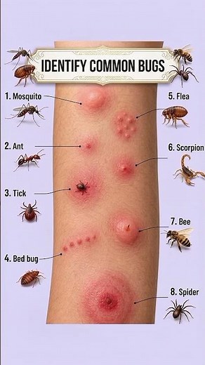 How to Identify Any Bug Bite! 🦟🐜