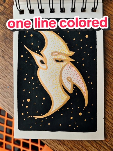 One Line Colored Art Tutorial