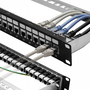 [Hot Item] 19 Inch 48 Port UTP 1u Rack Mount Keystone Patch Panel for Cat6 Cabling