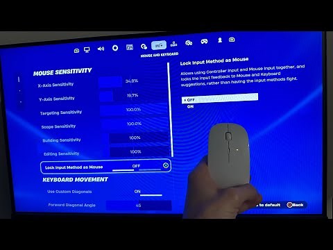 Fortnite: How to Turn On/Off Lock Input Method as Mouse Tutorial! (Easy Method) *2024*