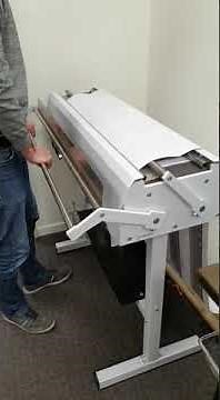 Fonctionnement plieuse à plan papier.