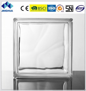 [Hot Item] Jinghua High Quality Cloudy Clear Glass Block/Brick