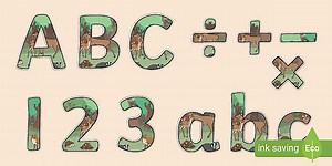 Woodland Display Lettering