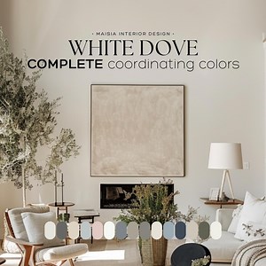 WHITE DOVE Color Palette Benjamin Moore Color Palette 2025 Whole House Paint Palette White Dove Coordinating Color Paint Color Scheme - Etsy Canada