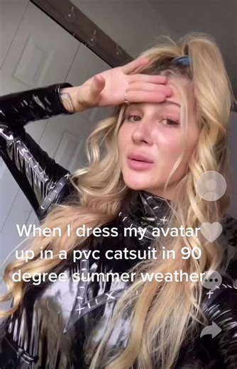 Dressing Up My Avatar in a PVC Catsuit
