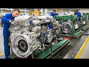 How Super Robust Diesel Truck Engines Are Built From Scratch Inside Volvo Factory
