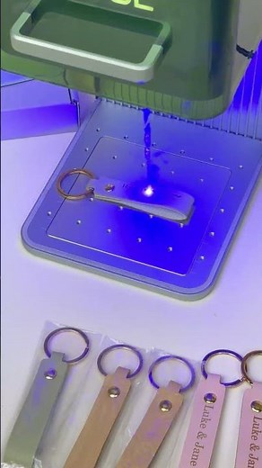 DIY Leather Key Chain Laser Made by xTool F1 Laser