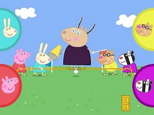 Peppa Pig Sports Day Part 4 - Tug of War - iPad app demo for kids